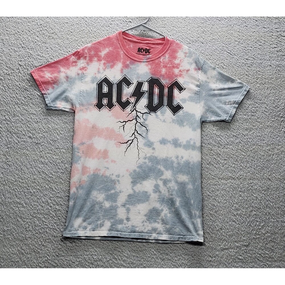 AC/DC Lightning Tie Dye T-Shirt Size Small